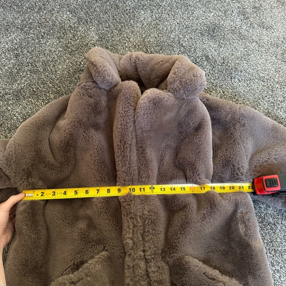 SALE!!! Zara faux fur coat brown RARE - Picture 5 of 11